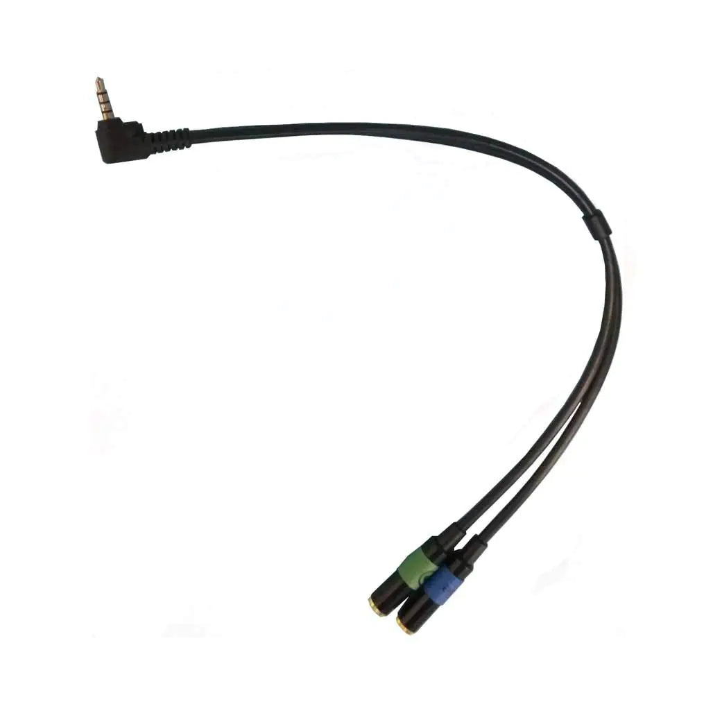 Headset Buddy Line-Level Input Audio Plus Headphone Monitoring with Built in Attenuator Adapter for iPhone Smartphones (Mic-Line Plus)