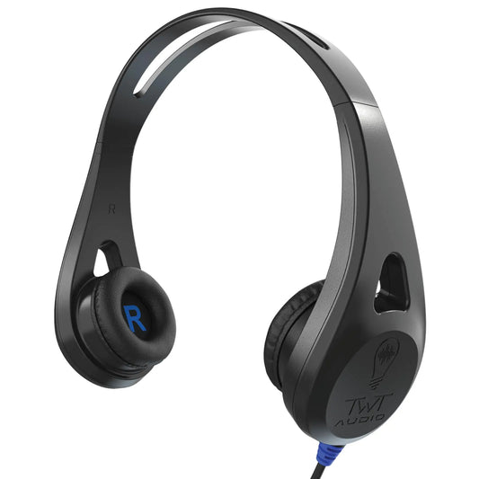 ThinkWrite Technologies / TWT Audio Ergo TW100 | Premium On-Ear Noise Reducing Ergonomic Black Headphone (3.5MM)