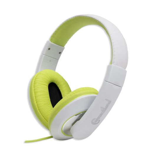 Connectland Over Ear 3.5mm Wired Headphone Microphone Lightweight Adjustable Headband For KidsTeensAdults. iPhone iPad Tablet Yellow CL-AUD63033