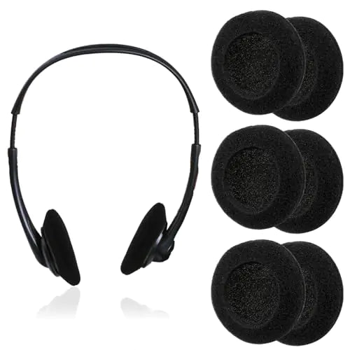 3 Pairs Foam Headphone Covers 50mm Ear Cushions Foam Replacement Earbud Sponge Covers Ear Pad Headset Sponge Covers for Most Headphone Headsets Office Telephone Headsets Size