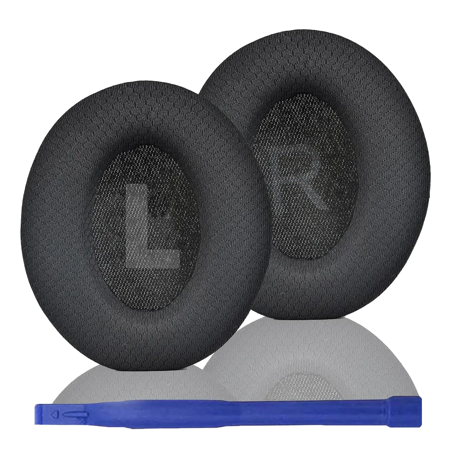 Adhiper Replacement Ear Pads for Anker Soundcore Space Q45 Headphones Q45 Memory Foam & Mesh Fabric Headphone Earpads Wear Comfortable Headphone Pads/Headphone Pads Replacement(Black)