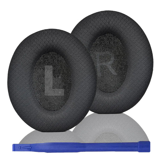 Adhiper Replacement Ear Pads for Anker Soundcore Space Q45 Headphones Q45 Memory Foam & Mesh Fabric Headphone Earpads Wear Comfortable Headphone Pads/Headphone Pads Replacement(Black)