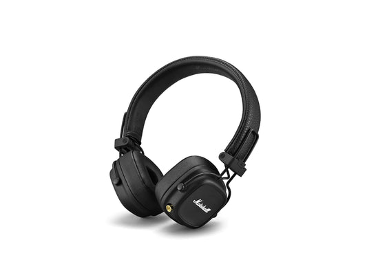 Marshall Major IV On-Ear Bluetooth Headphone 80+ Hours of Wireless Playtime with Wireless Charging - Black