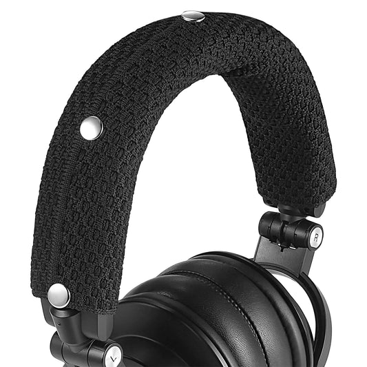 GEVO Replacement Headphone Headband Cover for AKGs Senheiser SonyATHAudio-TechnicaShurePanasonice HeadsetsHeadband Cushion Easy Installation No Tool Needed(Black)