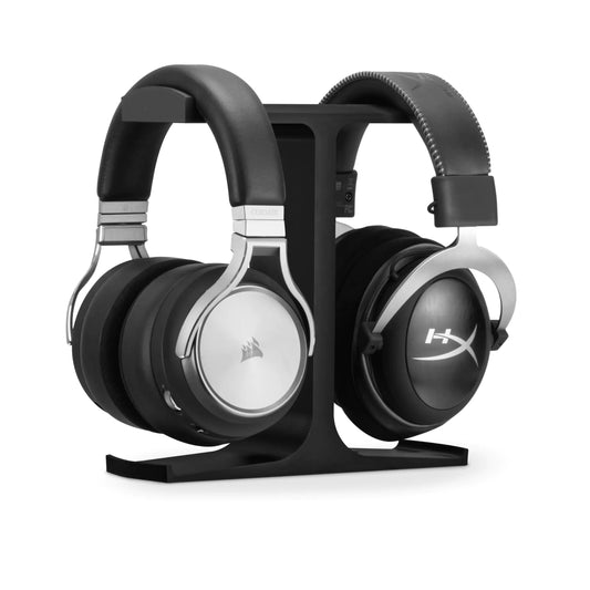 BRAINWAVZ The Icon - Dual Headphone Stand for Desk - Universal Design for All Gaming & Audio Headsets