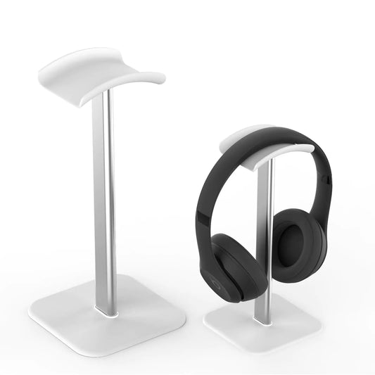Ahonnpely Headphone Stand for Desk - Headset Stand with Aluminum Hanger Headphone Holder for AirPods Max Sony Bose Beats and More (White)